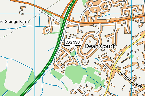 OX2 9SU map - OS VectorMap District (Ordnance Survey)