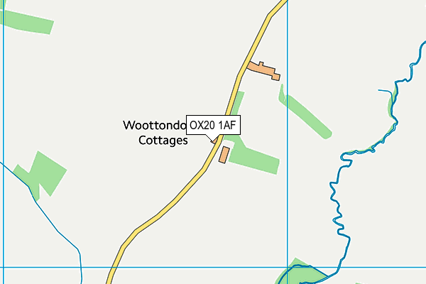 OX20 1AF map - OS VectorMap District (Ordnance Survey)