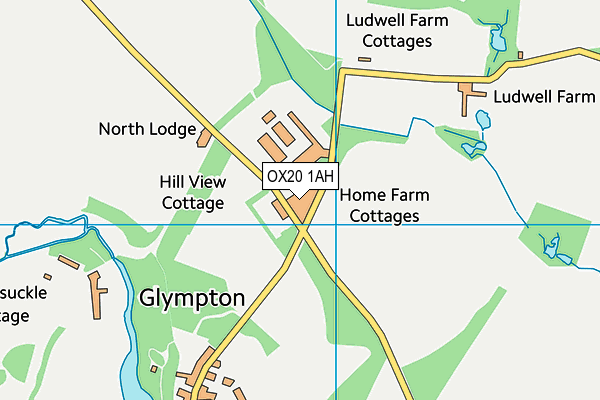 OX20 1AH map - OS VectorMap District (Ordnance Survey)