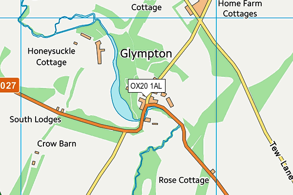 OX20 1AL map - OS VectorMap District (Ordnance Survey)