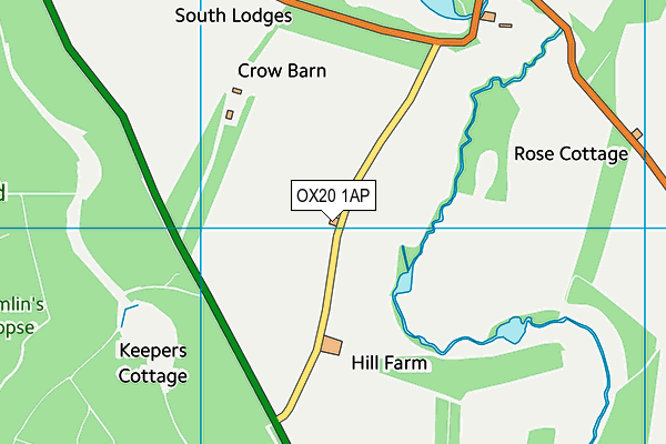 OX20 1AP map - OS VectorMap District (Ordnance Survey)