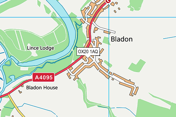 OX20 1AQ map - OS VectorMap District (Ordnance Survey)