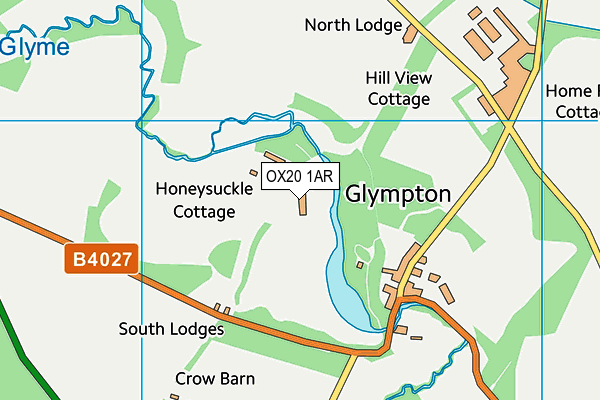 OX20 1AR map - OS VectorMap District (Ordnance Survey)