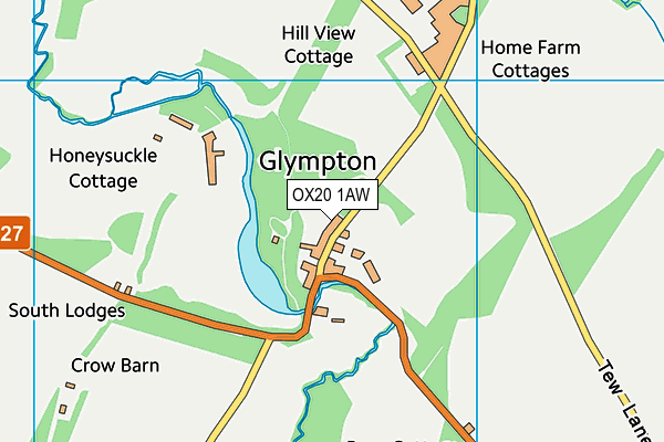 OX20 1AW map - OS VectorMap District (Ordnance Survey)