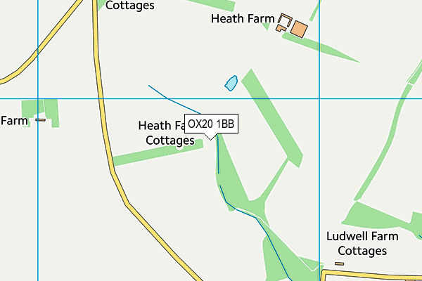 OX20 1BB map - OS VectorMap District (Ordnance Survey)