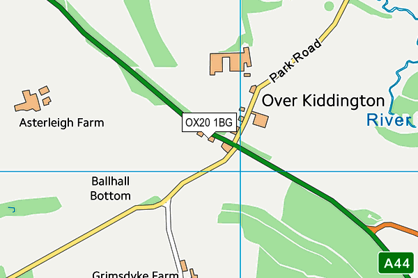 OX20 1BG map - OS VectorMap District (Ordnance Survey)