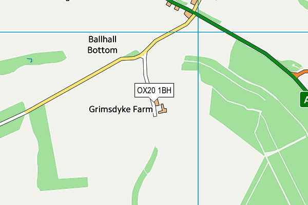 OX20 1BH map - OS VectorMap District (Ordnance Survey)