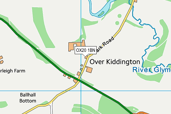 OX20 1BN map - OS VectorMap District (Ordnance Survey)