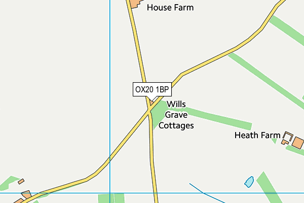 OX20 1BP map - OS VectorMap District (Ordnance Survey)