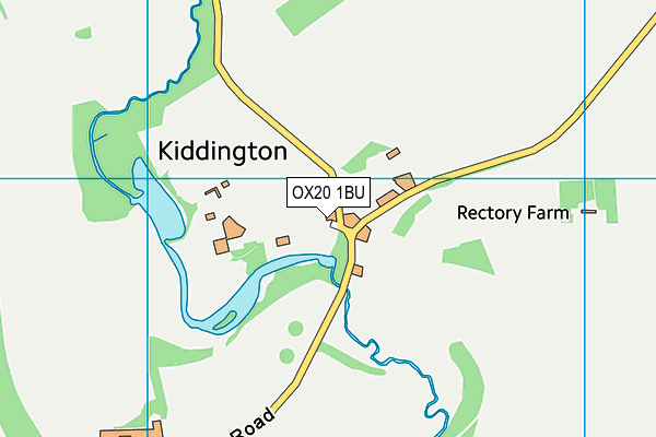 OX20 1BU map - OS VectorMap District (Ordnance Survey)