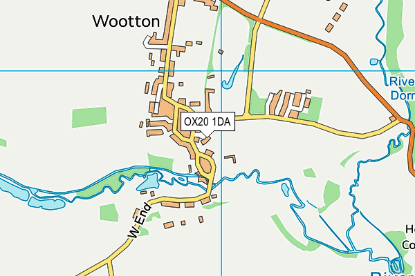 OX20 1DA map - OS VectorMap District (Ordnance Survey)