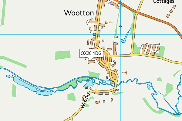 OX20 1DG map - OS VectorMap District (Ordnance Survey)