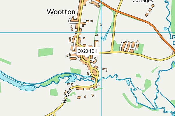 OX20 1DH map - OS VectorMap District (Ordnance Survey)