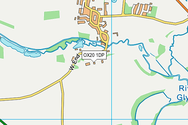 OX20 1DP map - OS VectorMap District (Ordnance Survey)