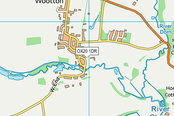 OX20 1DR map - OS VectorMap District (Ordnance Survey)