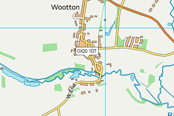 OX20 1DT map - OS VectorMap District (Ordnance Survey)