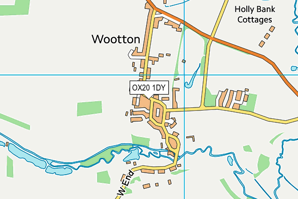 OX20 1DY map - OS VectorMap District (Ordnance Survey)