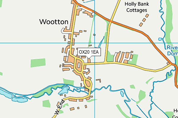 OX20 1EA map - OS VectorMap District (Ordnance Survey)