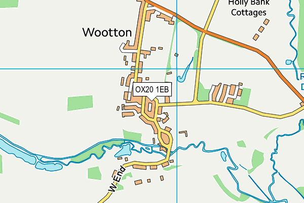 OX20 1EB map - OS VectorMap District (Ordnance Survey)