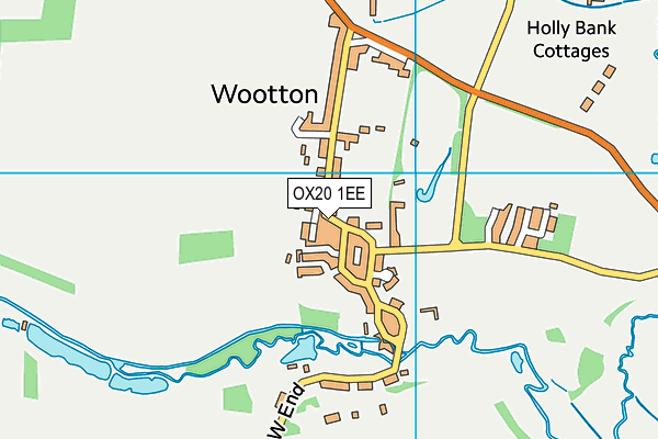 OX20 1EE map - OS VectorMap District (Ordnance Survey)