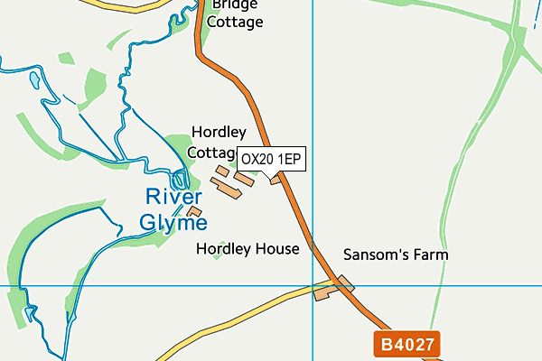 OX20 1EP map - OS VectorMap District (Ordnance Survey)