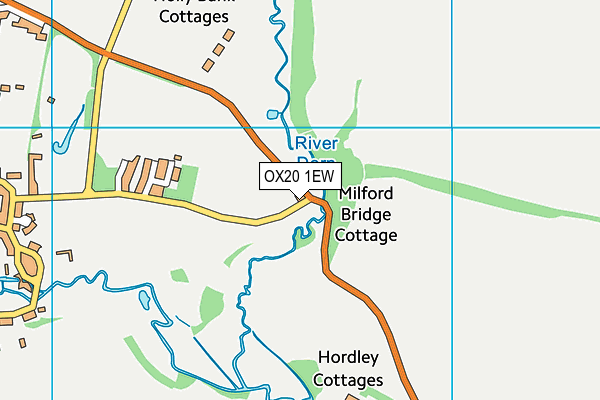 OX20 1EW map - OS VectorMap District (Ordnance Survey)