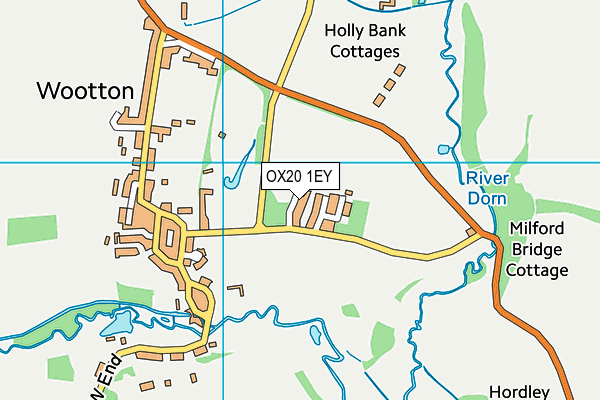 OX20 1EY map - OS VectorMap District (Ordnance Survey)
