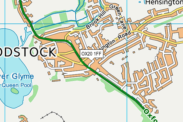 OX20 1FF map - OS VectorMap District (Ordnance Survey)