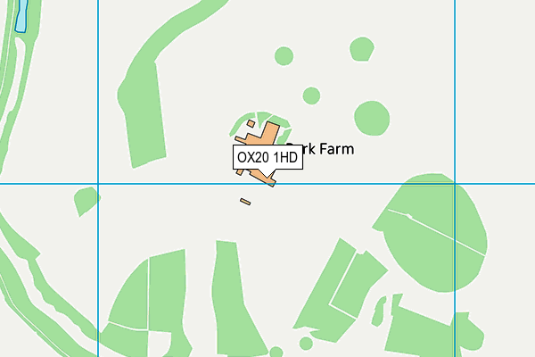 OX20 1HD map - OS VectorMap District (Ordnance Survey)