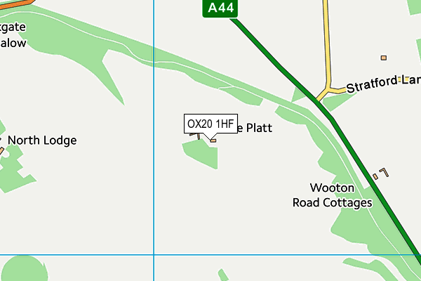 OX20 1HF map - OS VectorMap District (Ordnance Survey)