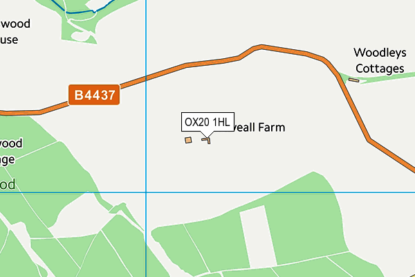 OX20 1HL map - OS VectorMap District (Ordnance Survey)