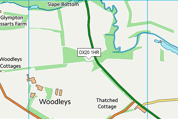 OX20 1HR map - OS VectorMap District (Ordnance Survey)