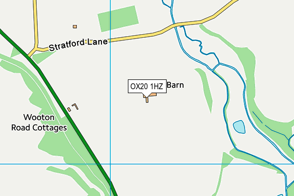 OX20 1HZ map - OS VectorMap District (Ordnance Survey)