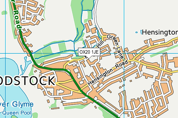 OX20 1JE map - OS VectorMap District (Ordnance Survey)