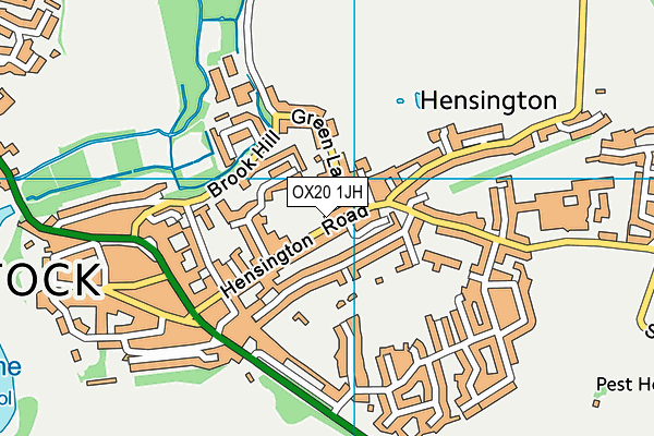 OX20 1JH map - OS VectorMap District (Ordnance Survey)