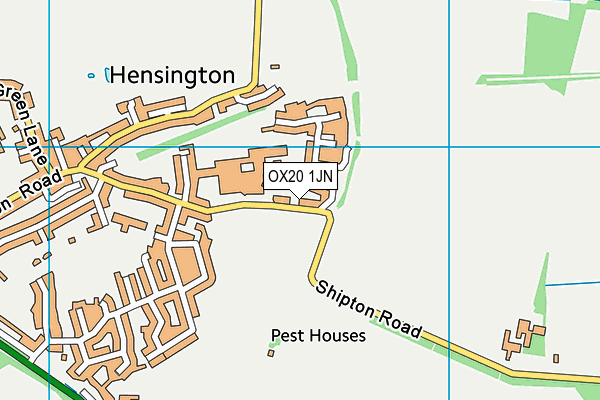 OX20 1JN map - OS VectorMap District (Ordnance Survey)