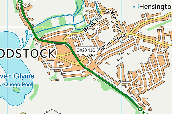 OX20 1JQ map - OS VectorMap District (Ordnance Survey)