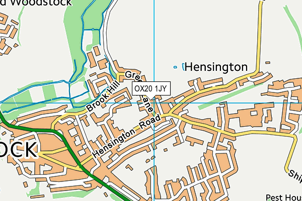 OX20 1JY map - OS VectorMap District (Ordnance Survey)