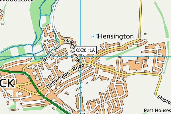 OX20 1LA map - OS VectorMap District (Ordnance Survey)