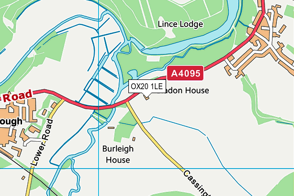 OX20 1LE map - OS VectorMap District (Ordnance Survey)