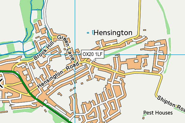 OX20 1LF map - OS VectorMap District (Ordnance Survey)