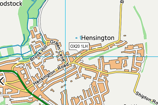 OX20 1LH map - OS VectorMap District (Ordnance Survey)
