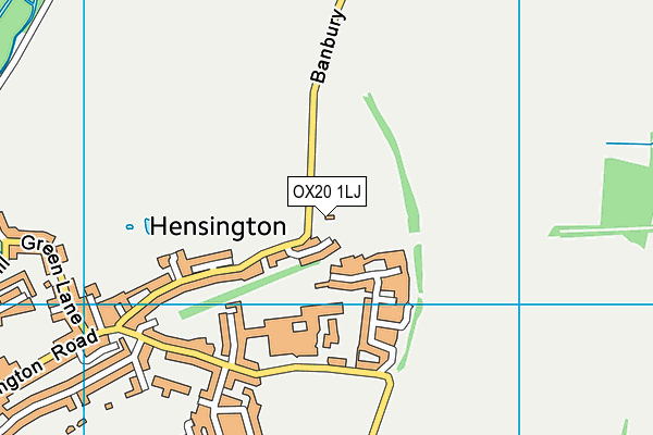 OX20 1LJ map - OS VectorMap District (Ordnance Survey)