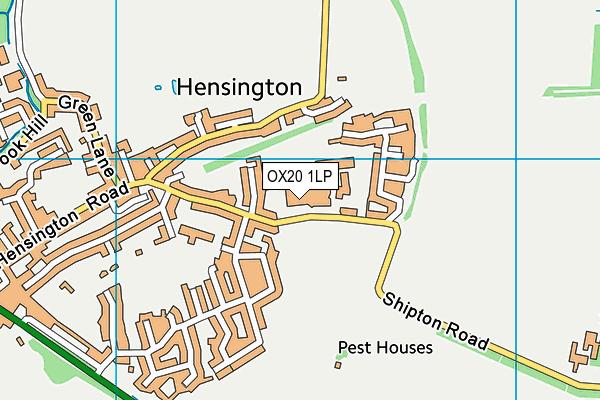 The Marlborough Church Of England School map (OX20 1LP) - OS VectorMap District (Ordnance Survey)
