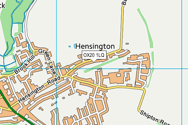 OX20 1LQ map - OS VectorMap District (Ordnance Survey)