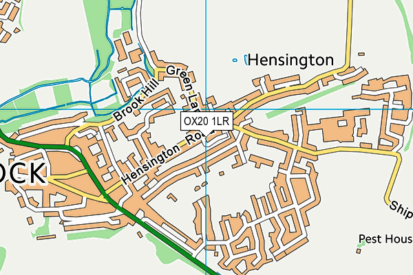 OX20 1LR map - OS VectorMap District (Ordnance Survey)