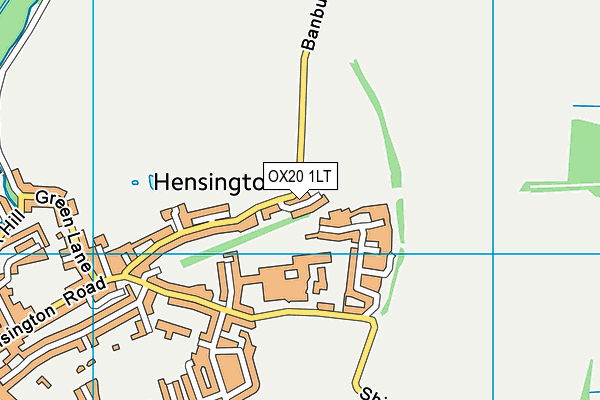 OX20 1LT map - OS VectorMap District (Ordnance Survey)