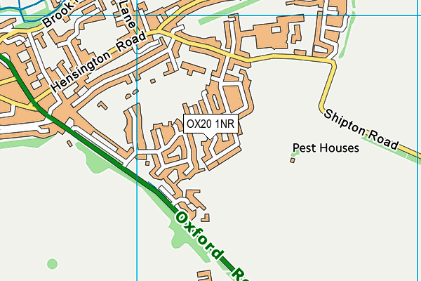 OX20 1NR map - OS VectorMap District (Ordnance Survey)