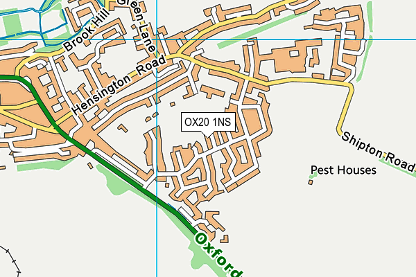 OX20 1NS map - OS VectorMap District (Ordnance Survey)