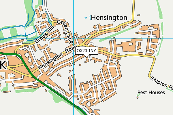 OX20 1NY map - OS VectorMap District (Ordnance Survey)